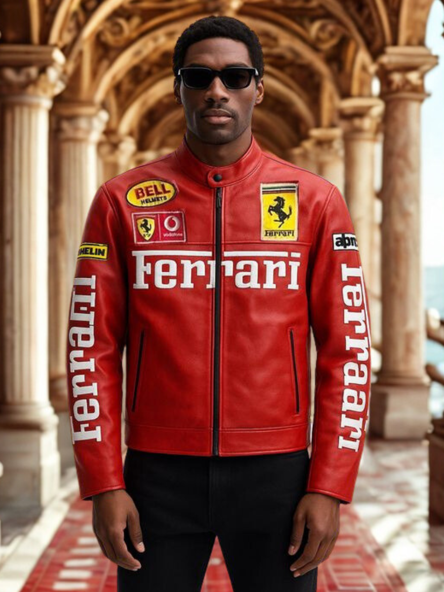 Red Ferrari Leather Jacket – Limited Edition