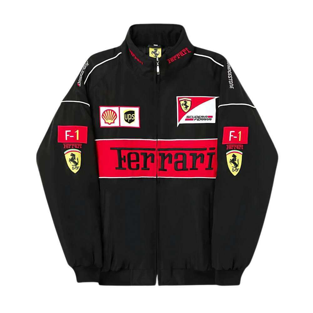 Black Ferrari Jacket in India GRANTIRO® Edition