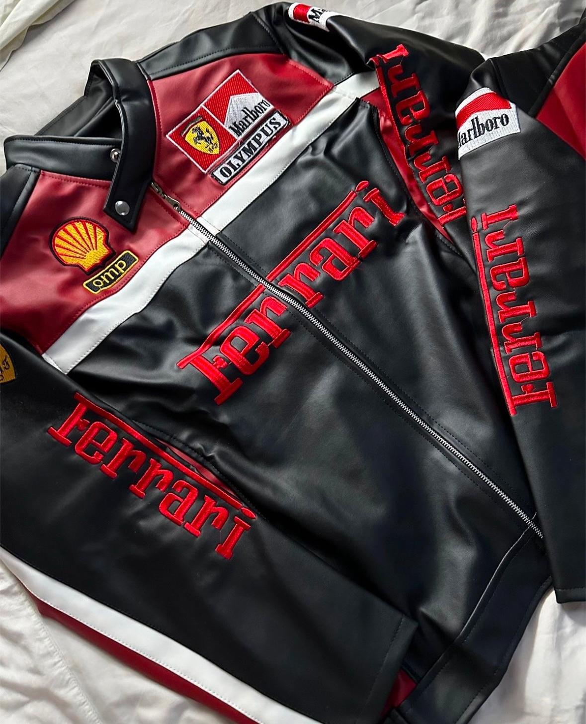 Ferrari Olympus Leather Jacket – Maison FERAÏA Special Edition
