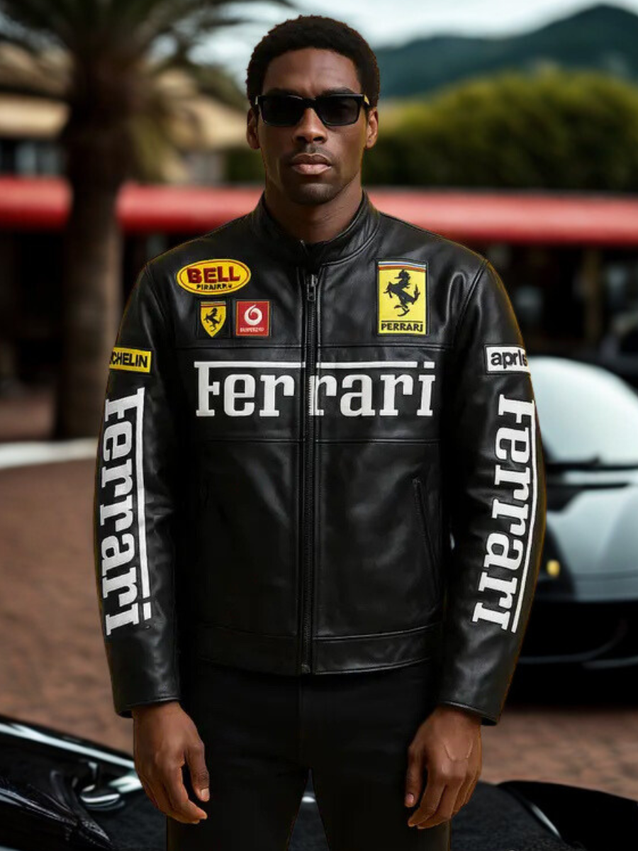 Blacked Ferrari Leather Jacket – Limited Edition