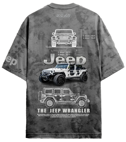 Grantiro Jeep Wrangler T-shirt from the Whimsical Wheels collection – premium unisex streetwear inspired by the legendary off-road SUV.