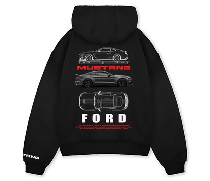 Oversized Mustang Hoodie