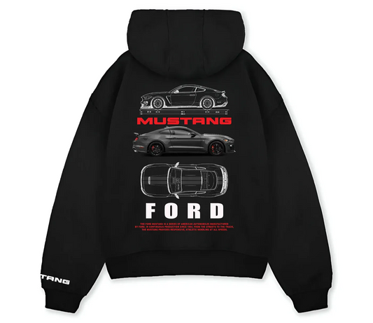 Oversized Mustang Hoodie