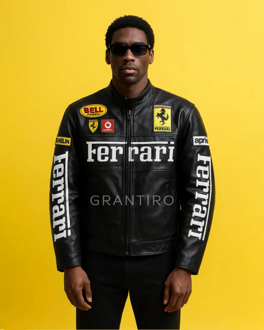 Blacked Ferrari Leather Jacket – Limited Edition