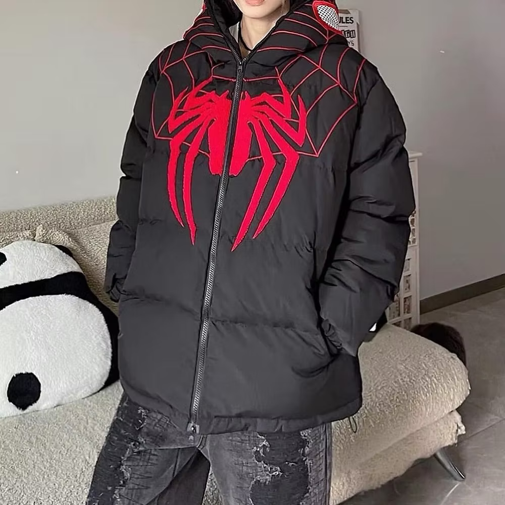 Spider Web Zip-Up Hoodie - Black -(Limited Edition)