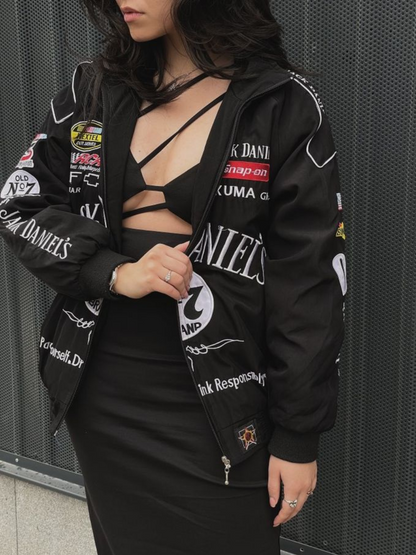 Jack Daniels Embroidered Puffer Jacket – Maison FERAÏA Limited Edition