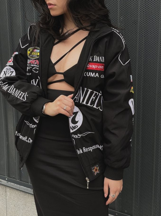 Jack Daniels Embroidered Puffer Jacket – Maison FERAÏA Limited Edition