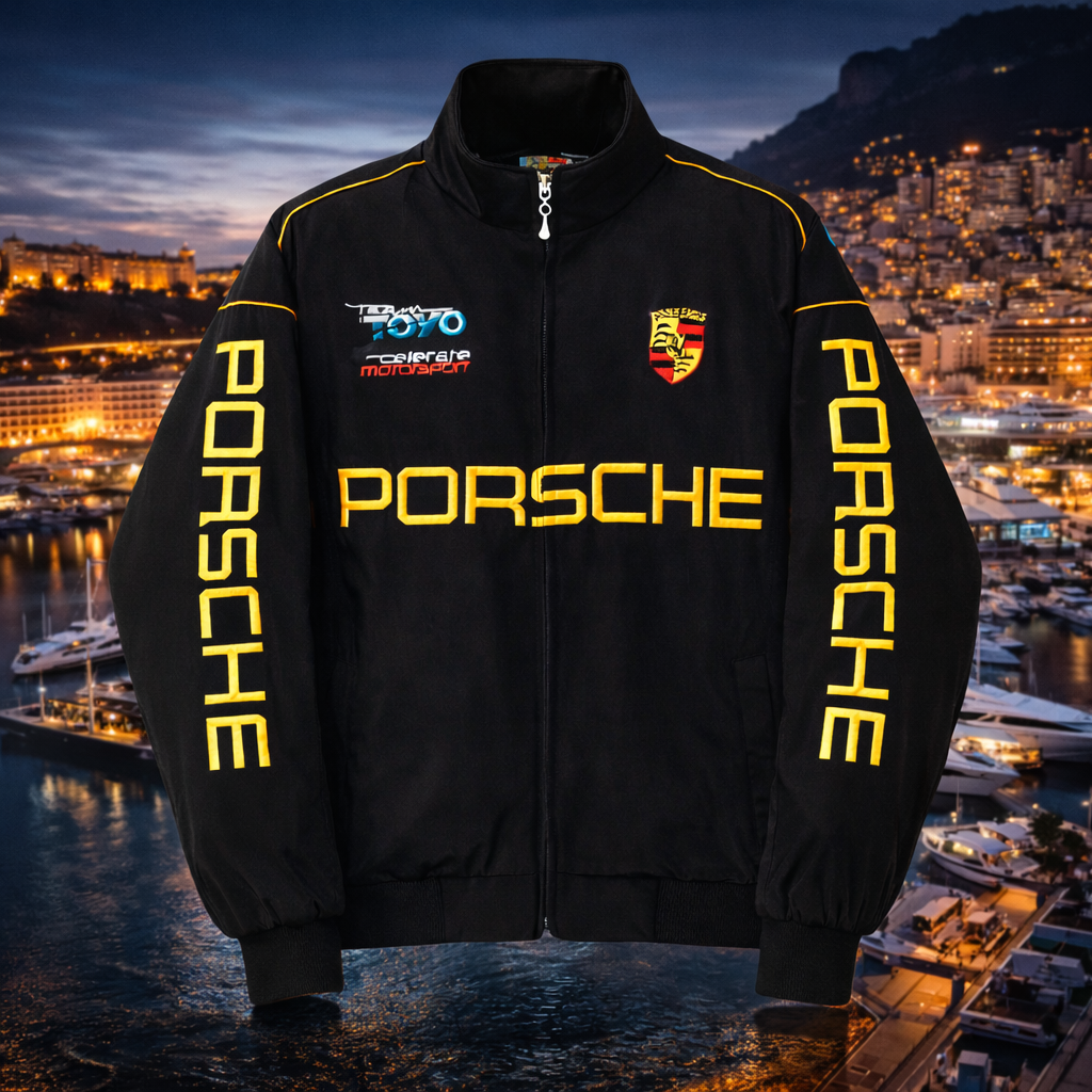 Black Porsche Racing Jacket — Limited Edition