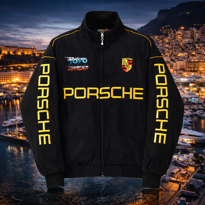 Black Porsche Racing Jacket — Limited Edition