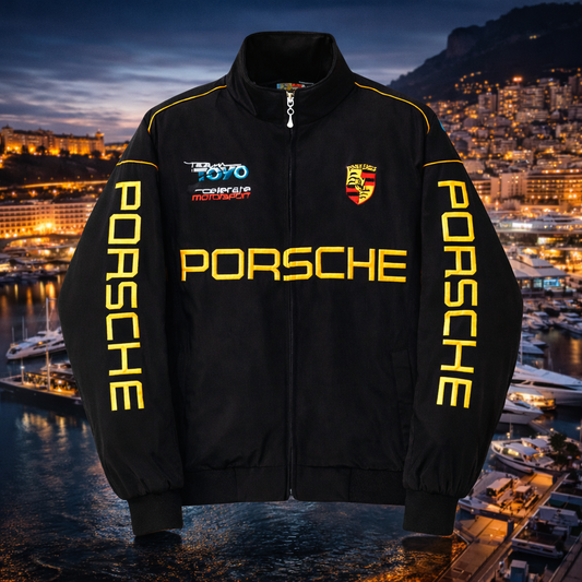 Black Porsche Racing Jacket — Limited Edition