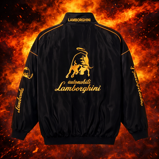 Black Lamborghini Racing Jacket | Limited Edition