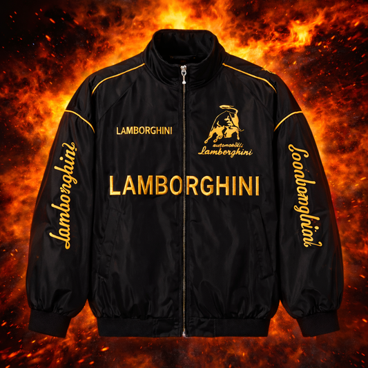 Black Lamborghini Racing Jacket | Limited Edition