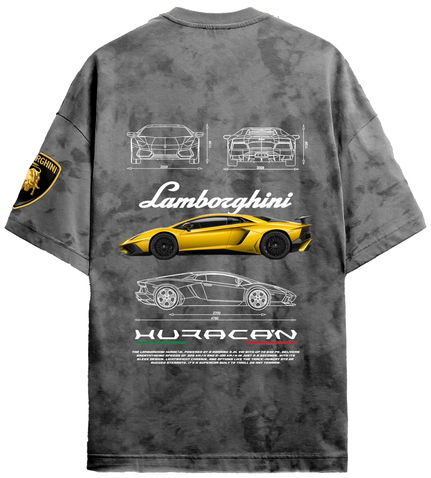 Grantiro Lamborghini jacket from the Whimsical Wheels collection – premium unisex racing jacket inspired by Lamborghini’s bold and powerful design.