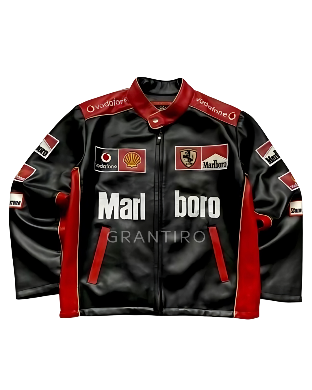 Marlboro Black Red Leather Jacket – Maison FERAÏA Legacy Edition