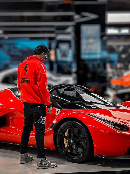 Red Ferrari Jacket in India GRANTIRO® Edition Model