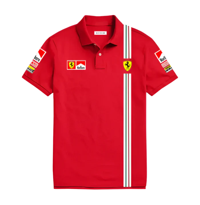 Grantiro F1 racing polo – high-quality unisex motorsport fashion for vintage F1 and racing enthusiasts.