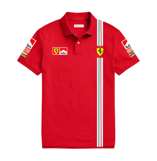 Grantiro F1 racing polo – high-quality unisex motorsport fashion for vintage F1 and racing enthusiasts.